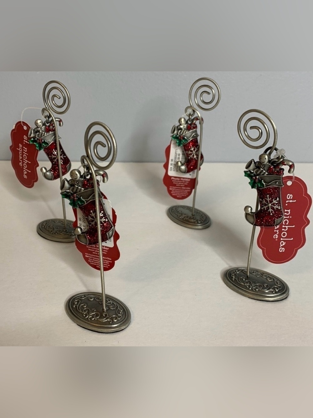 HOLIDAY PHOTO HOLDERS (SET OF 4)